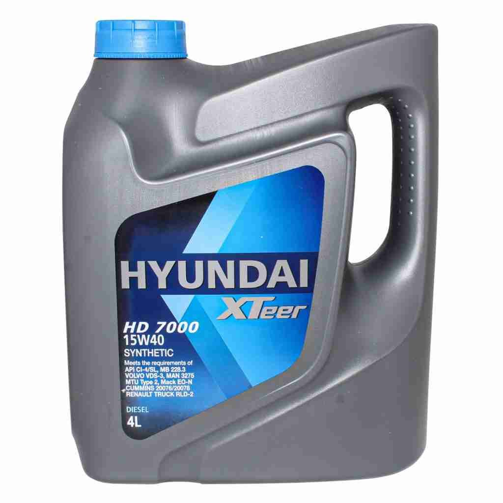 ACEITE MOTOR 15W 40 HYUNDAI XTEER HD 7000 4LT REPUESTOS ARENAS