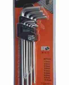 JUEGO LLAVES ALLEN-BOLA 9 PIEZAS LARGAS MAKAWA