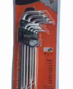 JUEGO LLAVES TORX 9 PIEZAS LARGAS MAKAWA