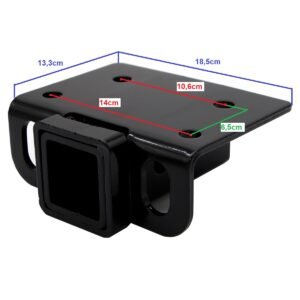CUBO AMERICANO 2" DE REMOLQUE C/BASE DE MONTAJE PARA 3500LBS