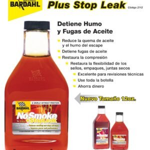 ADITIVO BARDAHL NO SMOKE STOP LEAK / ALTO AL HUMO Y TAPA FUGAS 355ML.