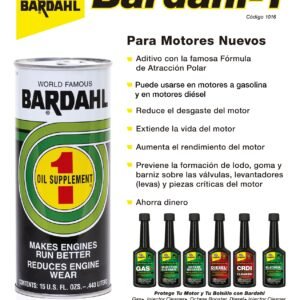 ADITIVO BARDAHL B1 FORTIFICADOR DE ACEITE + ANTIFRICCIONANTE - 443 ML.