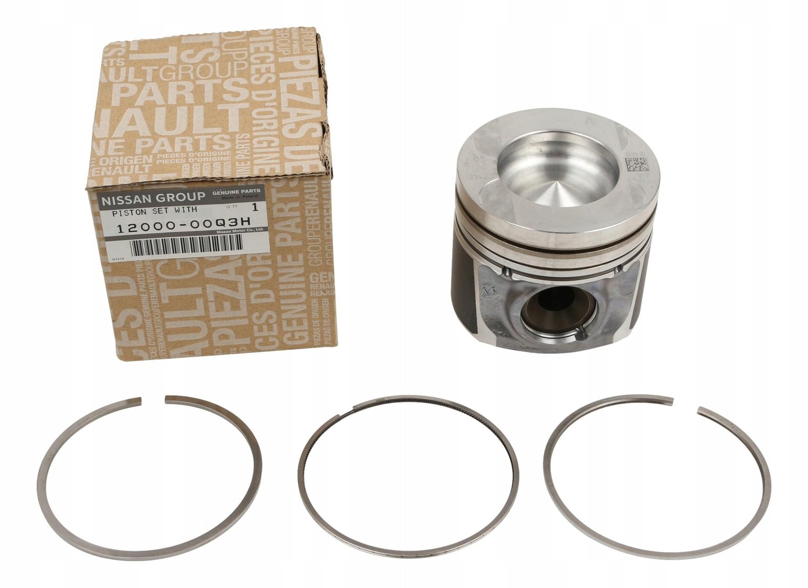 SET 4 PISTONES + ANILLOS ORIGINALES NISSAN NP300 2.3CC YS23 D23X AÑOS 15/22